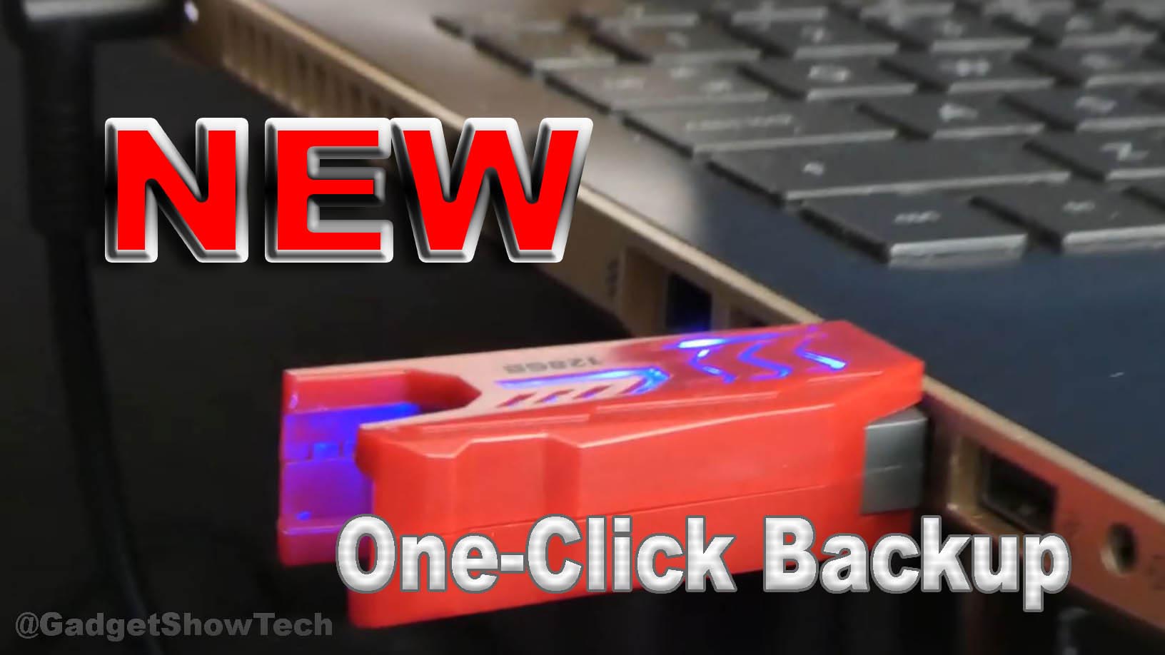 128GB USB flashdrive one click backup