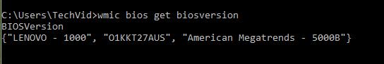BIOS update version